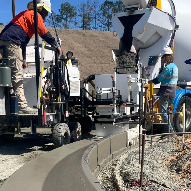 Forte Kerb and Channel - Slipform - located Beerwah Sunshine Coast